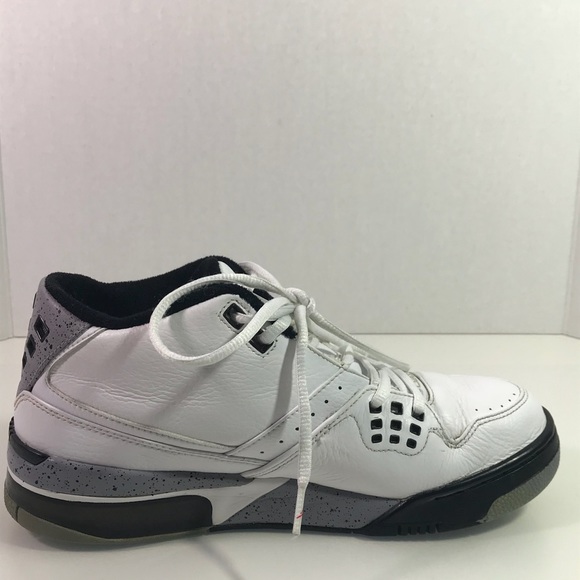 Jordans Flight 23 Men’s SZ 9 white/black & grey - Picture 7 of 8